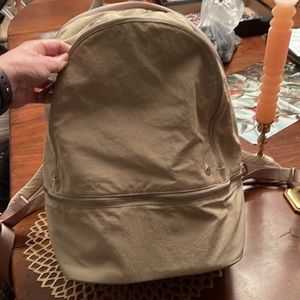 LULULEMON BACKPACK. NWOT. Tan Beige